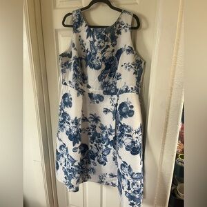 Danny & Nicole Blue Floral Dress